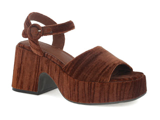 Helga Velvet Platform Sandal