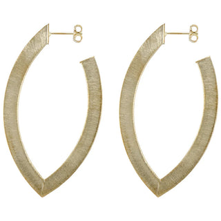Alba Hoops- Brushed 18K Gold Plated