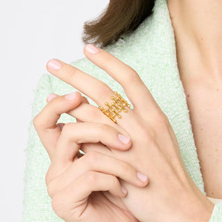 Bamboo Ring-Gold-OS