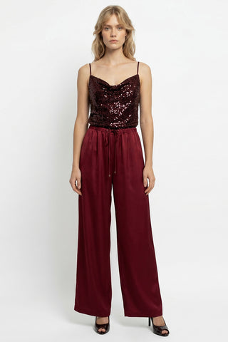 Zaya Pants, Burgundy