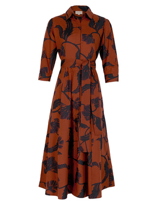 Emily Dress, Noir Bloom Brown