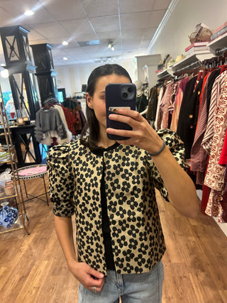 Puff Sleeve Crop Jacket, Daisy Wild