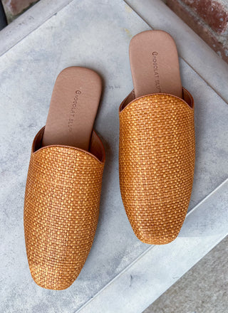 Sia Slide - Cinnamon Raffia