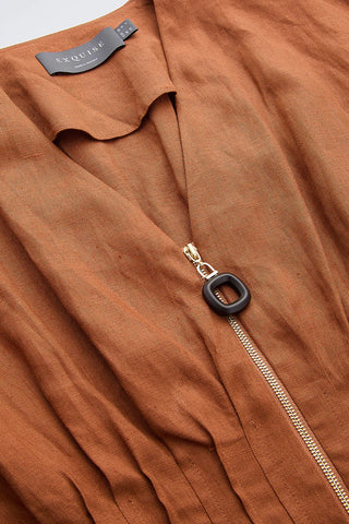Chanelle Dress, Brown