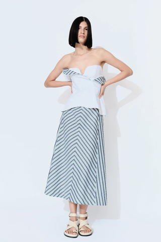 Jutiapa Skirt in Mil Rayas Verde