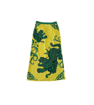 Dillon Skirt, Lime Tiger