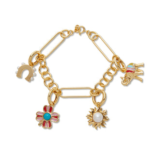 Pearl Sun Charm