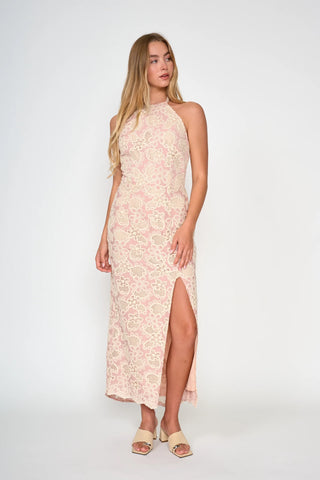 Praia Dress, Pink Eyelet
