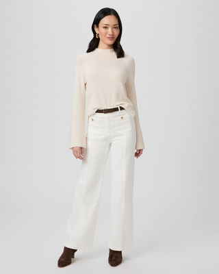 Anessa 31" W/ Front Seams + Patch Pockets - Tonal Ecru