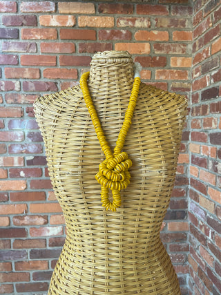 Mustard Polished Trade Beads