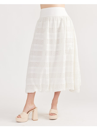 Dody Skirt in Washed White