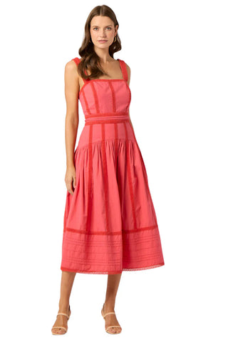 Rosette Dress in Persimmon