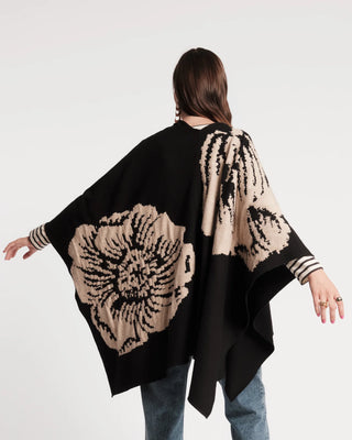 Ginny Wrap, Black/Camel