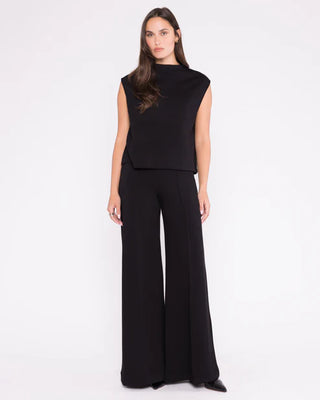 Scuba Wide Leg Pant, Black