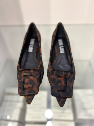 Bailarinas Shoe, Printed Fur, Leopard