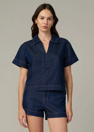 The Lillian Denim Popover Shirt, Honor