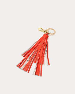 Orange Tassel Key Chain