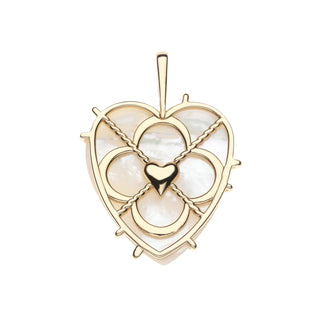 Carry Your Heart Pendant in MOP - 20" Link