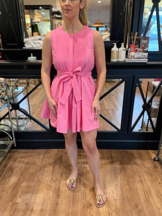 Mini Pleated Dress, Pink