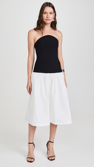 Black and White Valencia Dress
