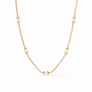 Hydra Delicate Station Necklace-Pearl-OS