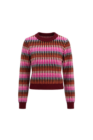 Nora Sweater, Pink Multi