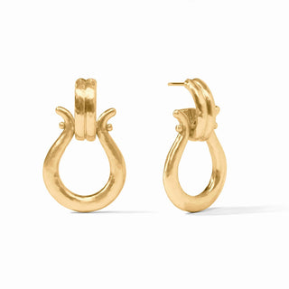 Saratoga Doorknocker Earring-Gold-OS