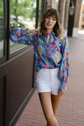 Samantha Top in Blue