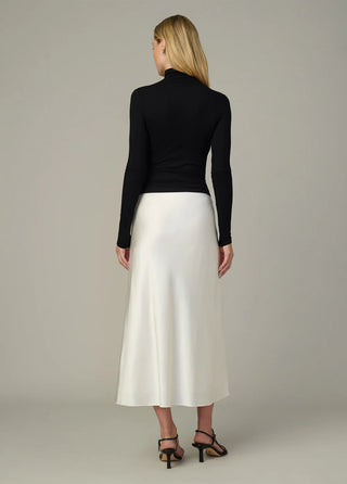 The Ines Midi Skirt, Ecru