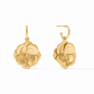 Bloom Hoop & Charm Earring, Gold