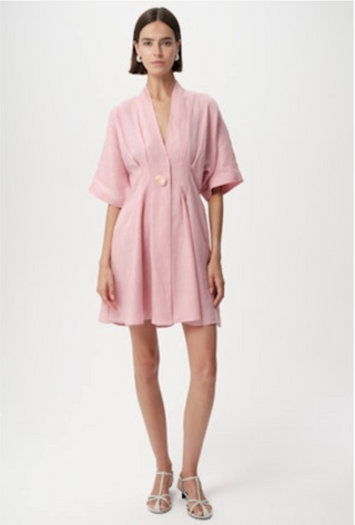 exquise pink dress Vera Midi Dress