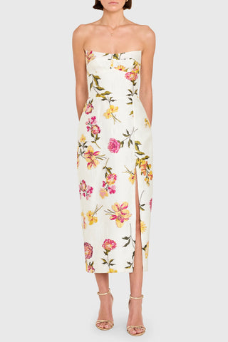 Ivy Dress in White Multi