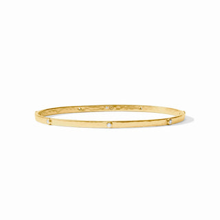 Crescent Stone Bangle-Cubic Zirconia-M