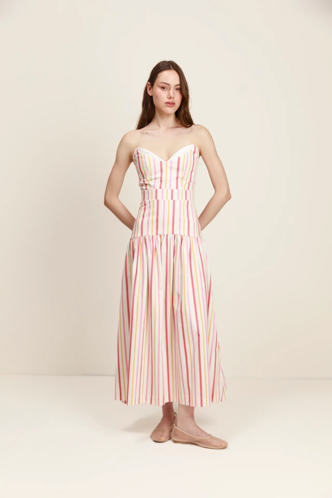 tangerine midi dress Coastal Views Halter Midi Dress in Tangerine