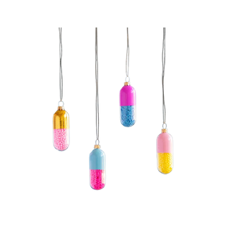 Glitterville Happy Pill Ornament