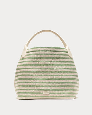 Sweet Pea Raffia Stripe  - Green/Multi