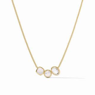 Kaleidoscope Delicate Necklace-Iridescent Clear Crystal-OS
