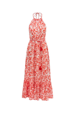 Portia Maxi Dress, Red Floral Monkee's of Columbia Portia Maxi Dress, Red Floral Monkee's of Columbia