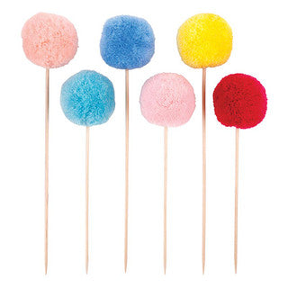 Pom Pom Cake Topper-Confetti