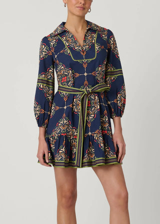 Evans Dress in Navy Multi