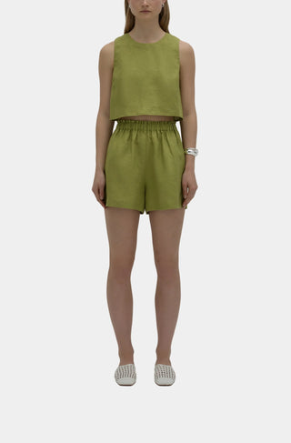Theo Linen Short, Fern