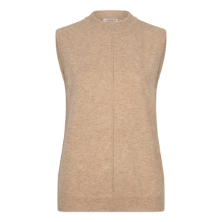 Singlet Knit Wool Top , Sand