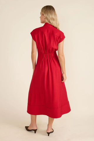 Rosalie Dress, Crimson