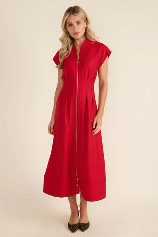 Rosalie Dress, Crimson