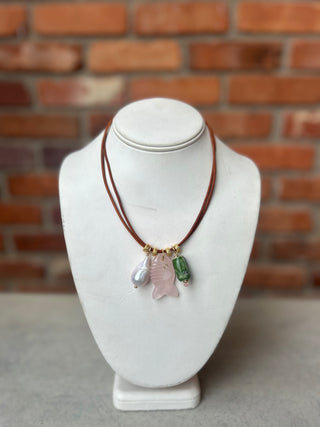 Krew Necklace, Brown