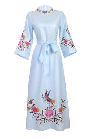 Asia Dress in Light Lagoon
