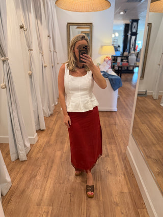 Seville Top, White