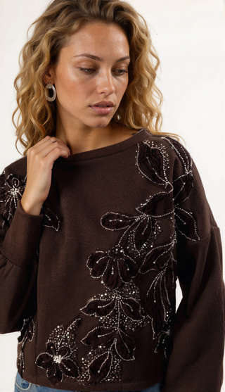 Margo Sweatshirt, Brown