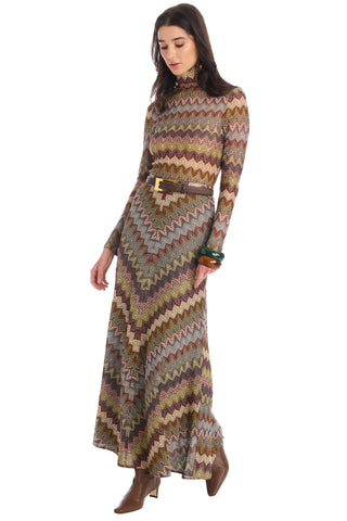 Olive Skirt, Olive Chevron
