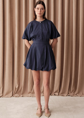 Elvaora Dress, Navy Blue